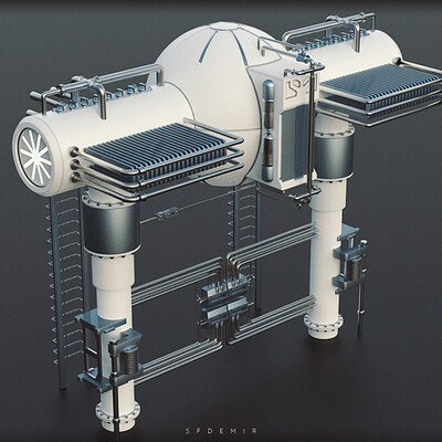 Sci-Fi Generator 3D Model