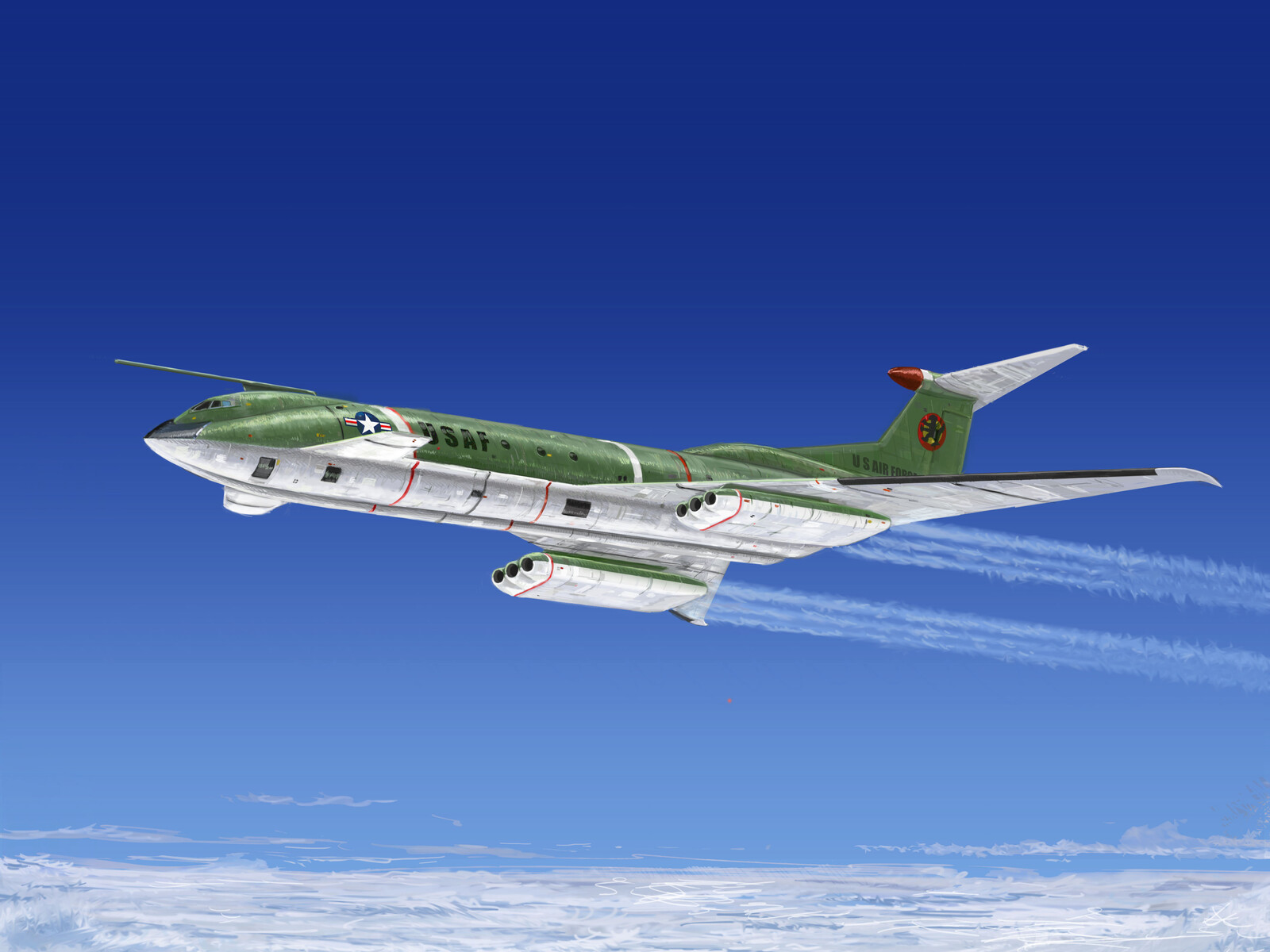 RTL-2
The RTL2 is a fictional United States Air Force rocket / bomb transporter featured in the TV series Thunderbirds, in the episode 'The Cham-Cham'.  (Designed by either Derek Meddings or Mike Trim, if you know can you leave a comment)
