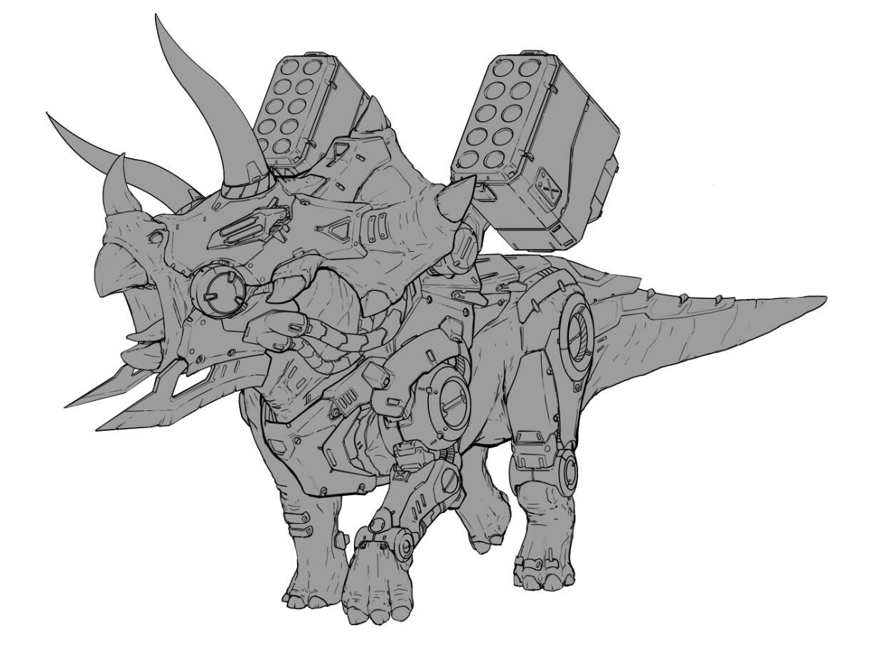 Eldar Safin Allied Kingdom Rocket Triceratops
