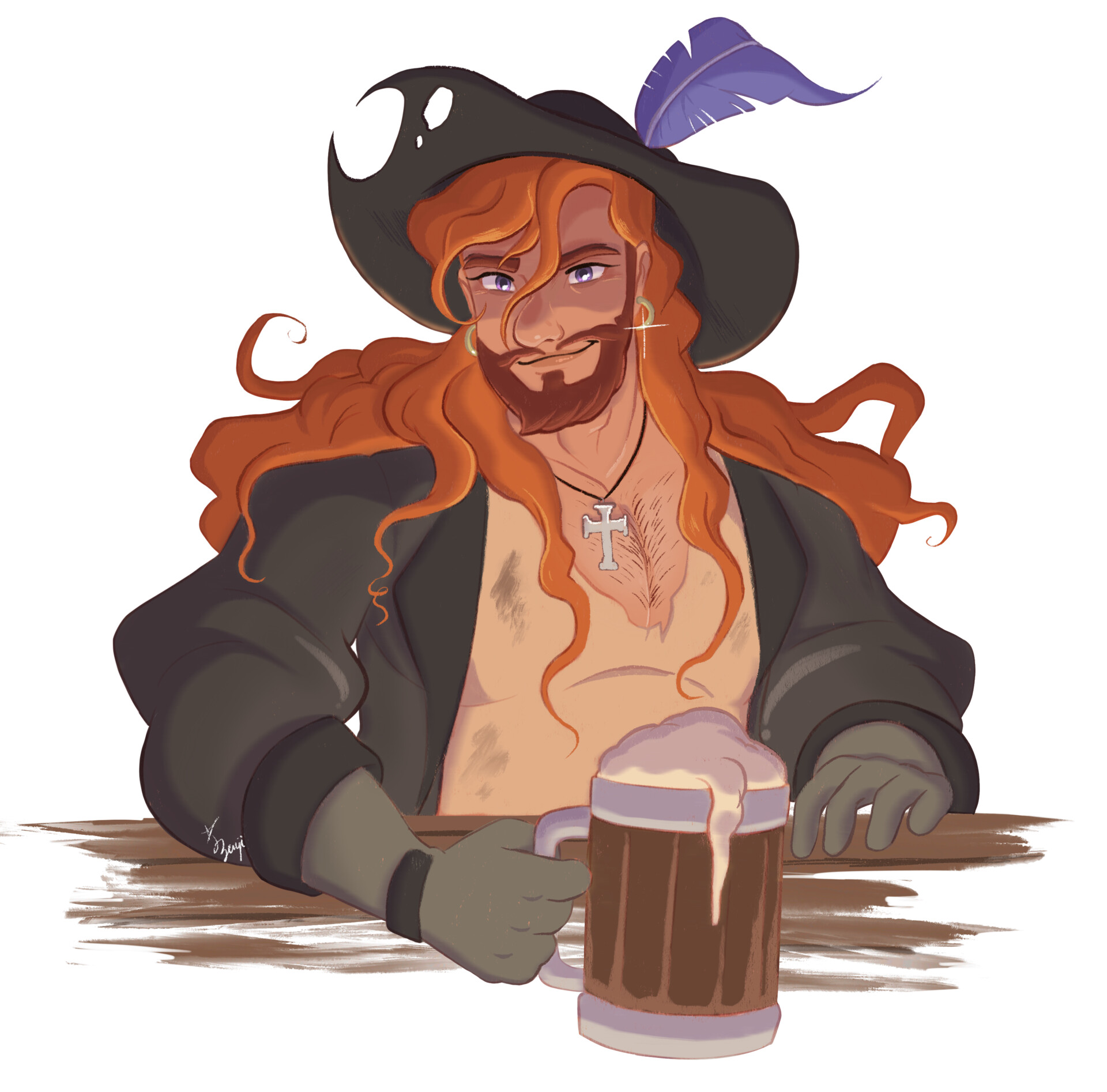 ArtStation - Captain Curly Mane