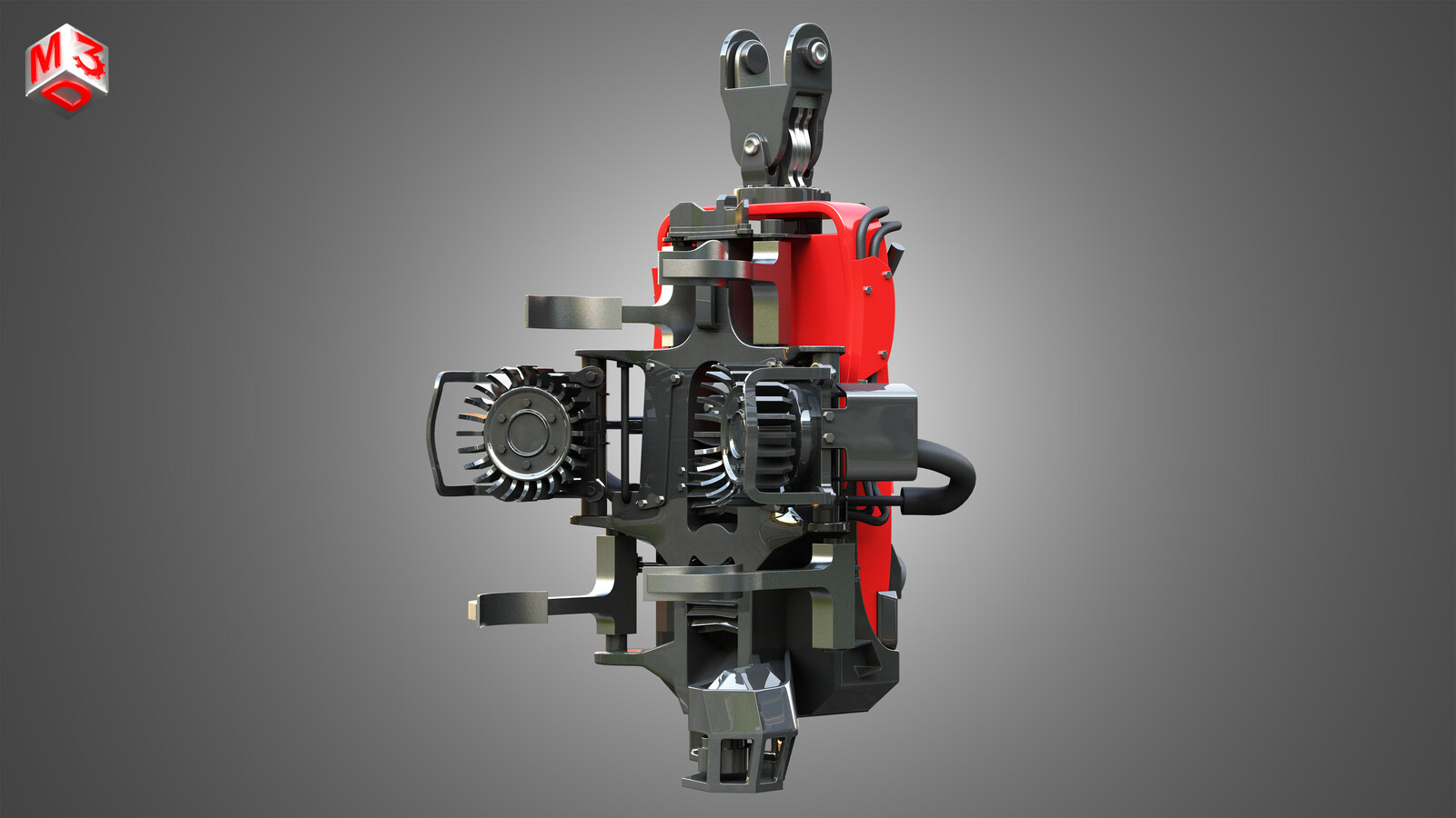 Harvester Head 3D model