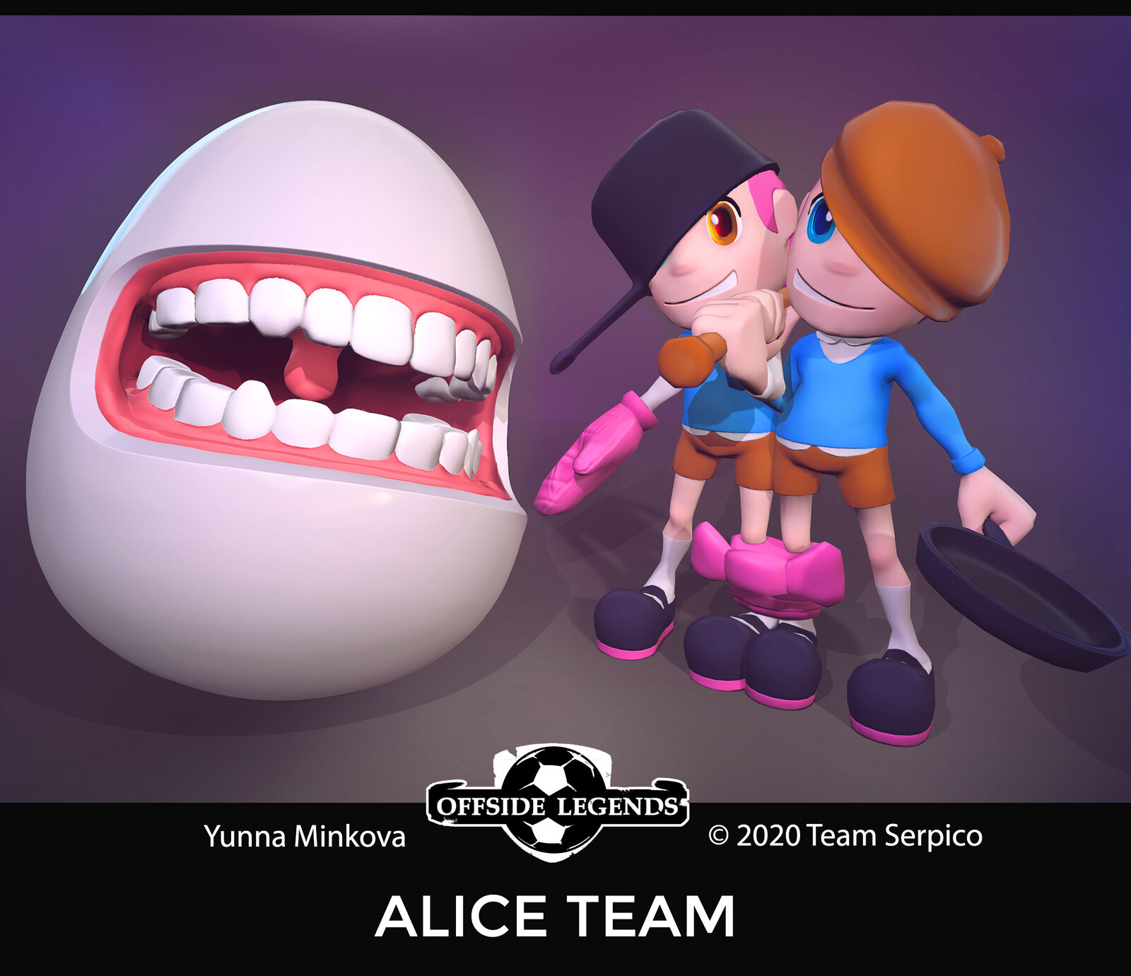 Alice's team "Offside Legends"  © 2020 Team Serpico 