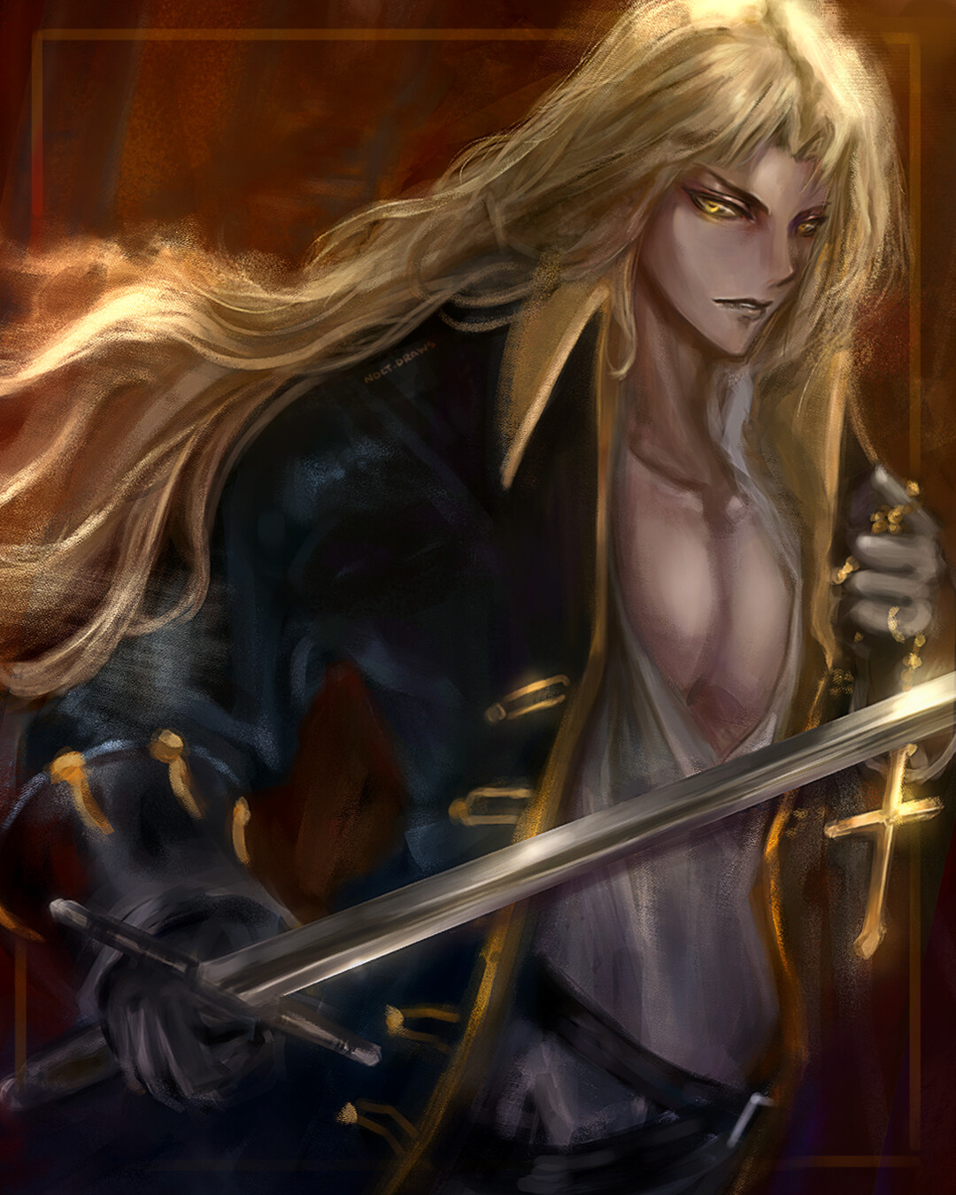 Artstation Alucard Castlevania The Son Of Dracula Noct Draws He is the son of vlad dracula ţepeş and the late lisa ţepeş. artstation alucard castlevania the