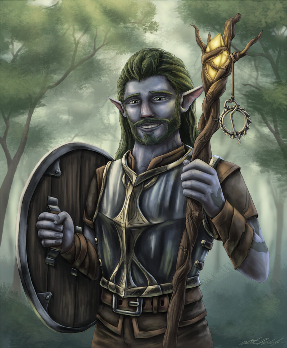 Artstation D D Character Illustration Marlo The Firbolg Cleric Christian Hadfield I think of them as a new entry. d d character illustration marlo