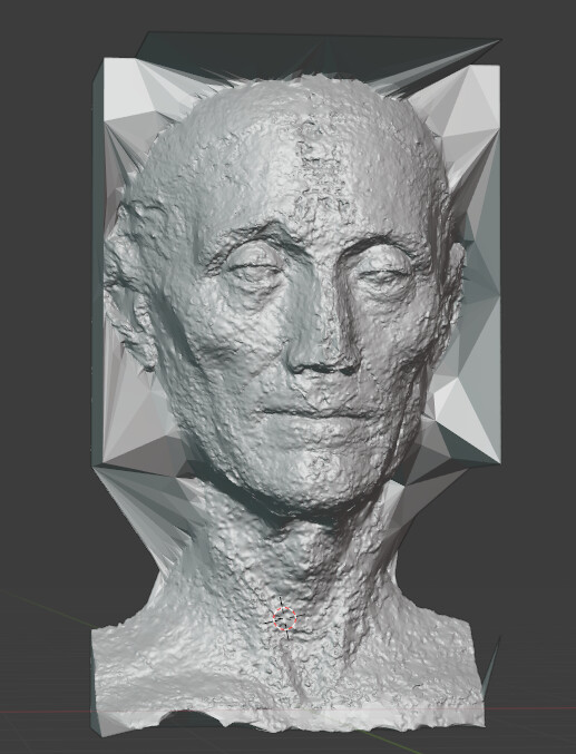 Death mask/Effigy scan made from pics from the internet 