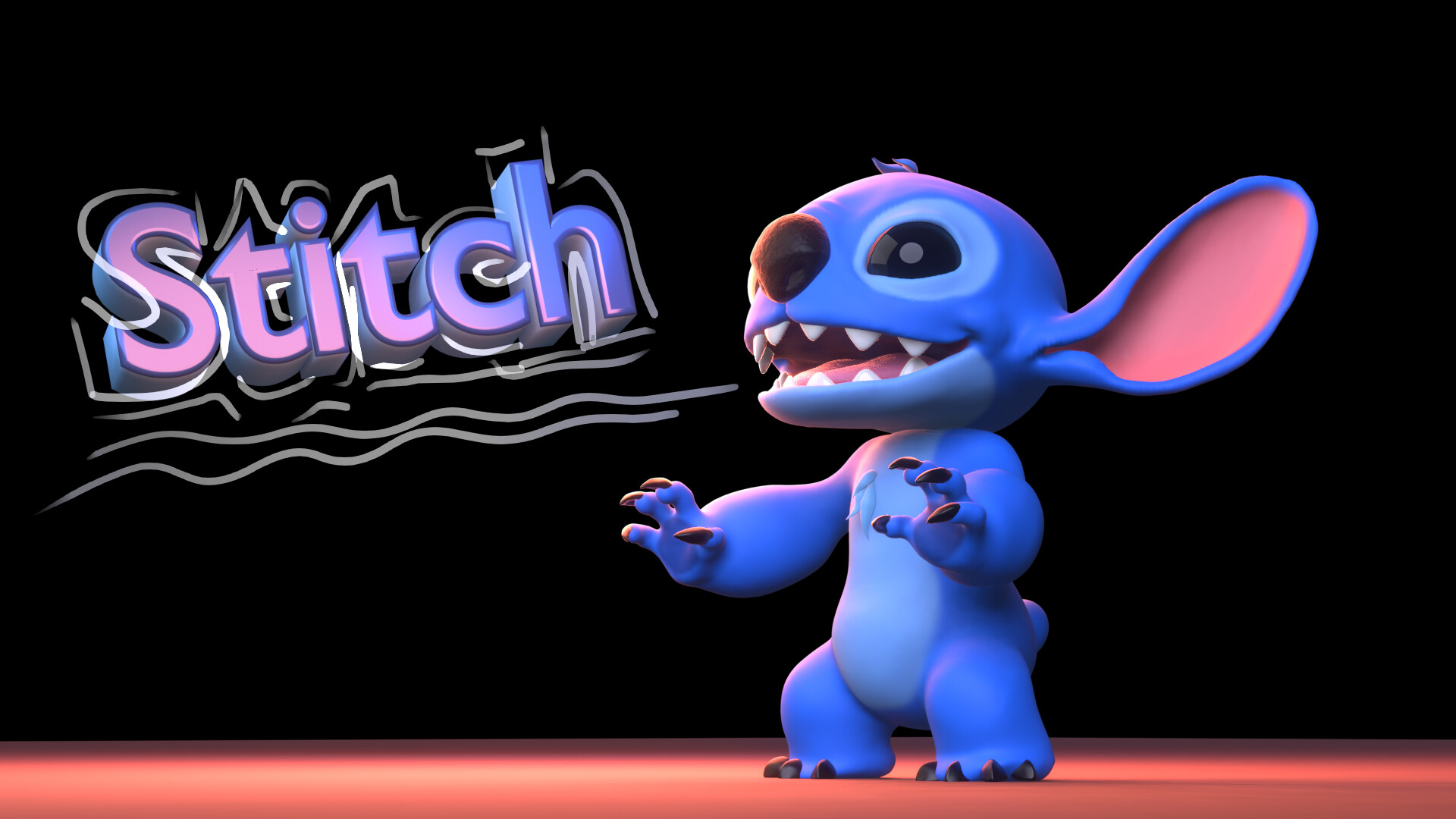 Lucas Rafael - Stitch made in Blender + video link