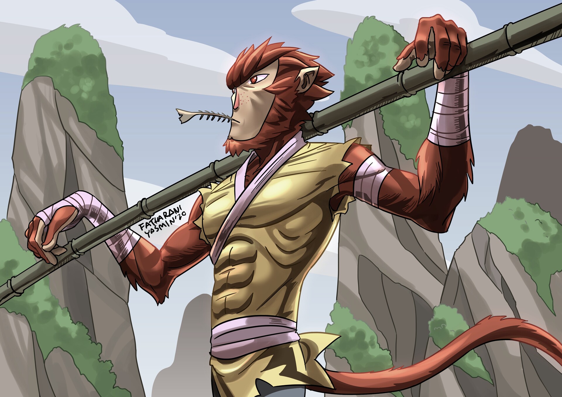 Artstation Monkey King Hero Is Back Fan Art Fatharani Yasmin
