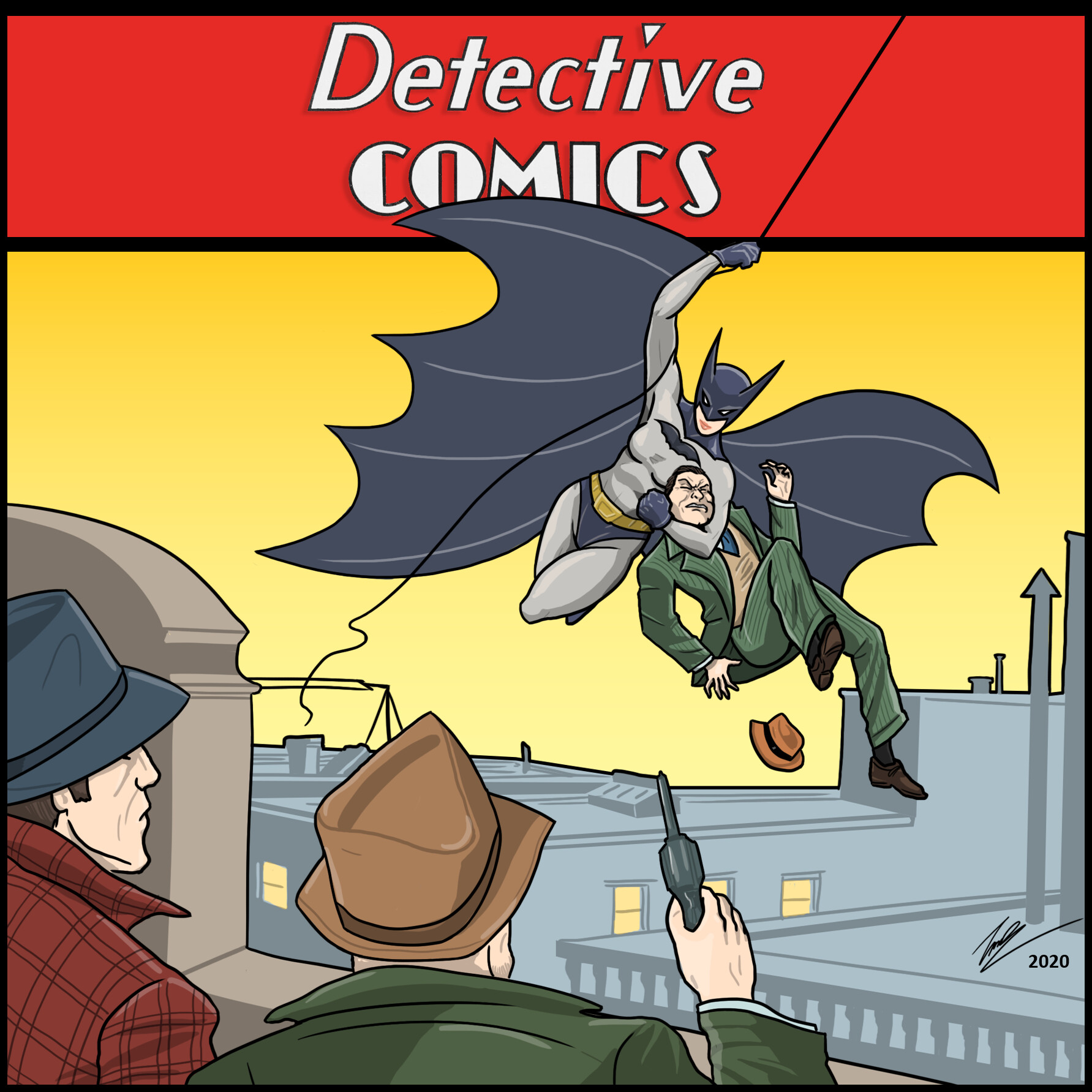 ArtStation - DC Detective Comics Issue No. 27 (Regender) Batman First  Appearance