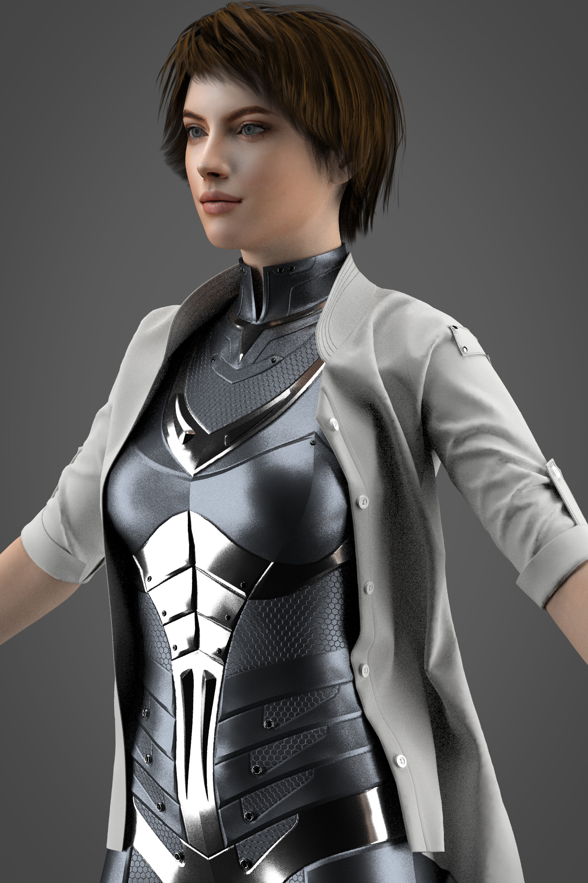 ArtStation protective girl