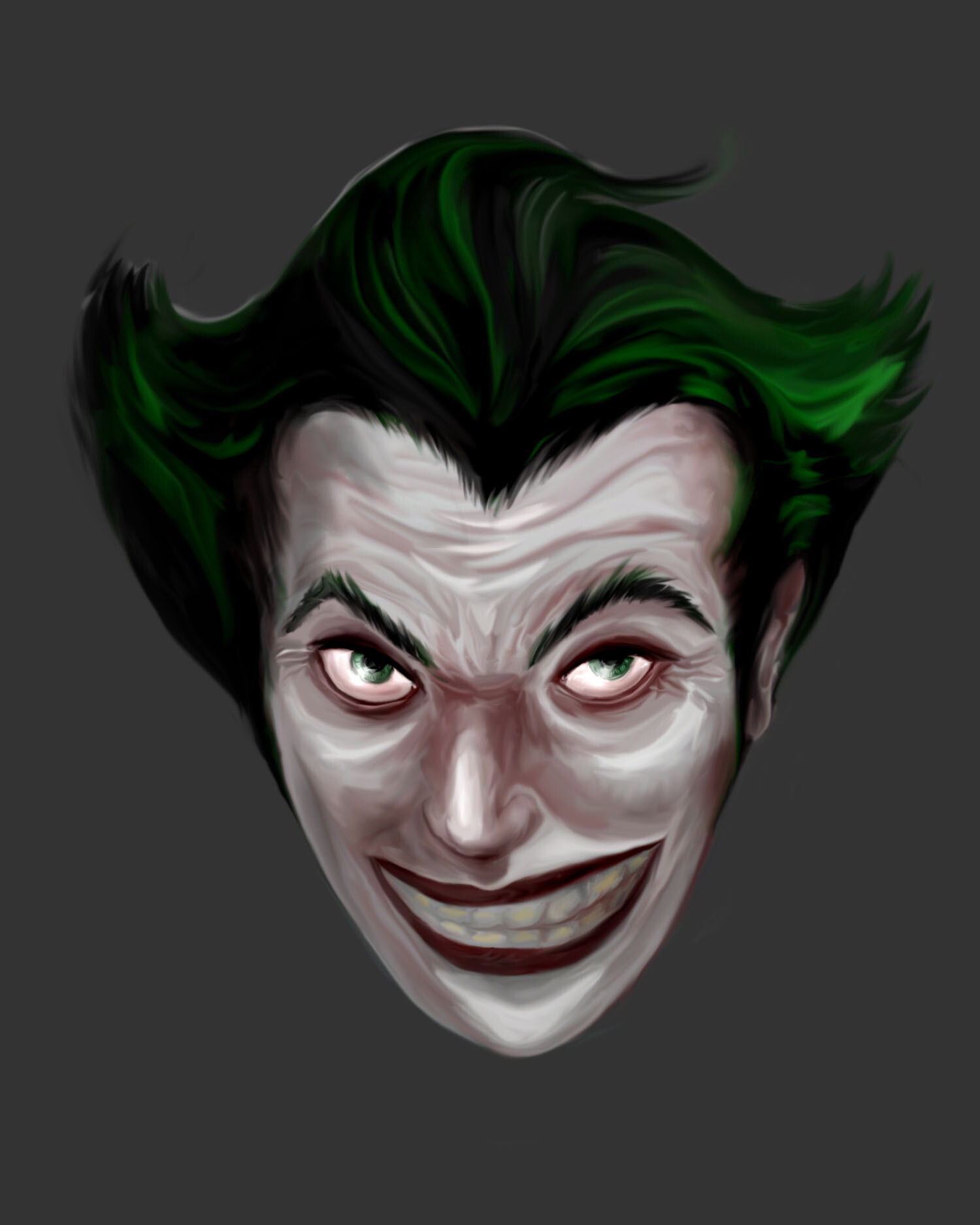 Awkward Smile Drawing Artstation Joker Awkward Smile Bahoot Studios joker awkward smile bahoot studios