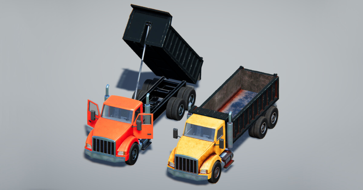 https://assetstore.unity.com/packages/templates/systems/dump-truck-controller-heavy-machinery-174975?aid=1101l44FM