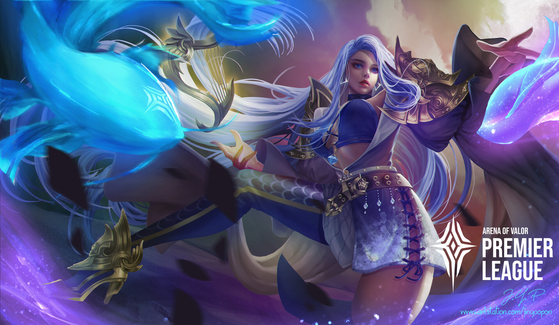 Jin Yoo Pon (J.Y.P) - Garena - Arena of valor Premier League Contest -  Sephera, image size:1920x1115