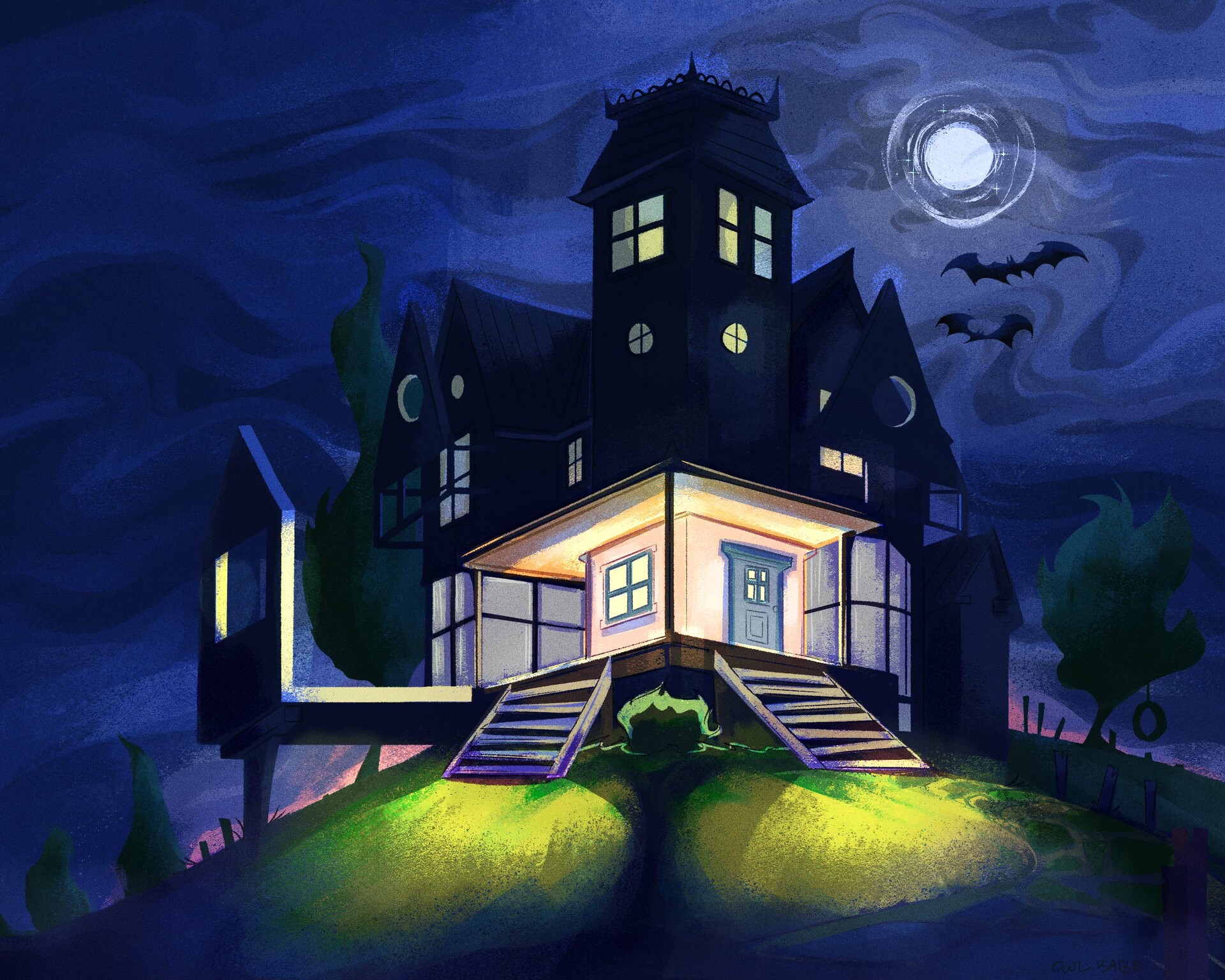 Artstation Maitland S House Beetlejuice Fanart Rebecca Iofis