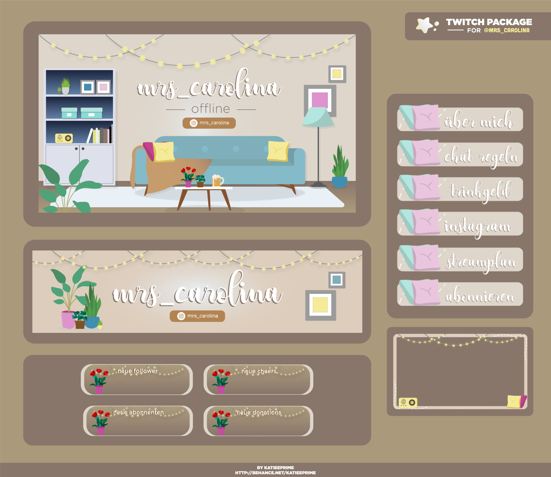 Artstation Twitch Streamer Packages Katie Nguyen