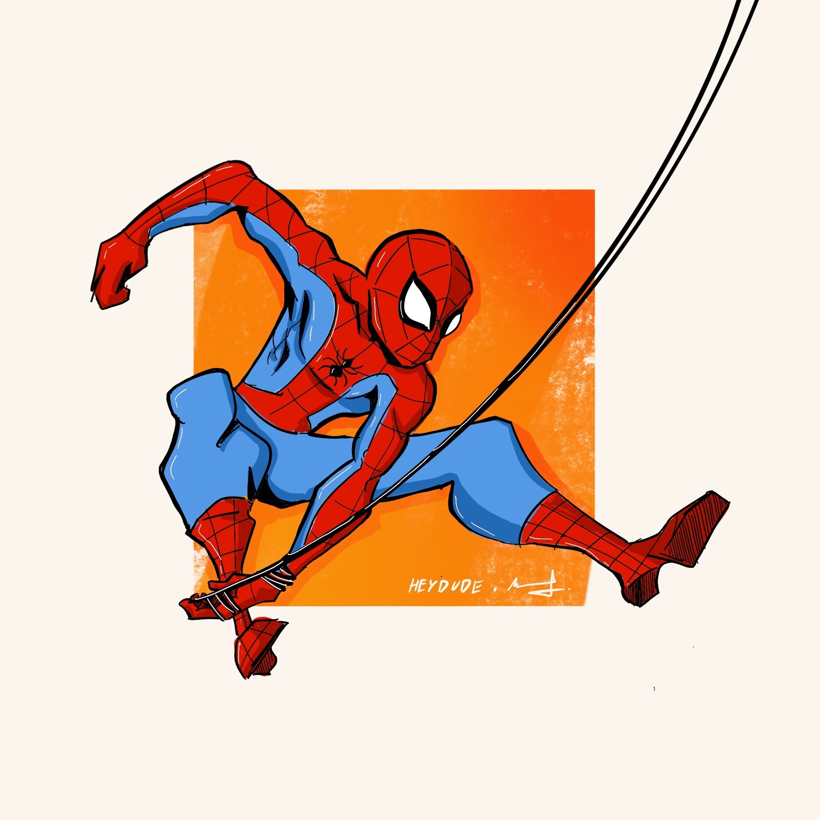 SPIDER-MAN Free time drawing #8