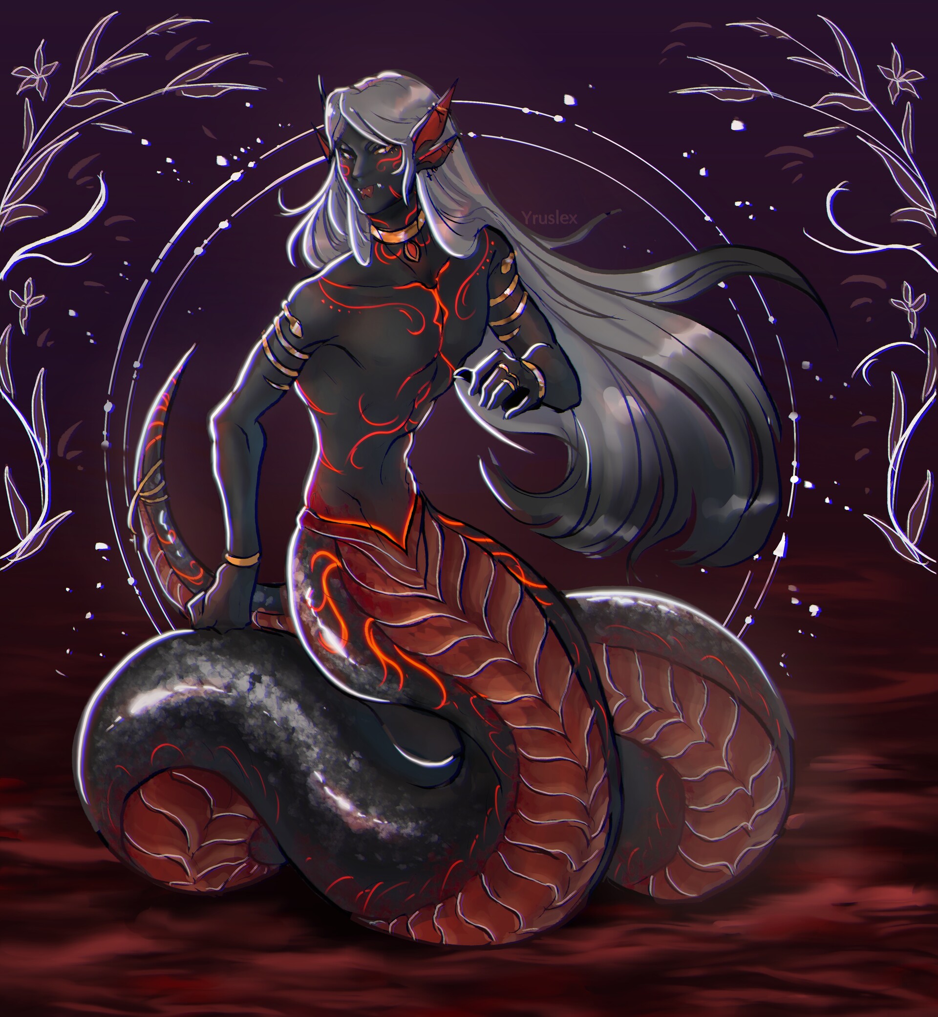 Artstation Custom Naga Commission For Nlpillustrations Stephanie Black