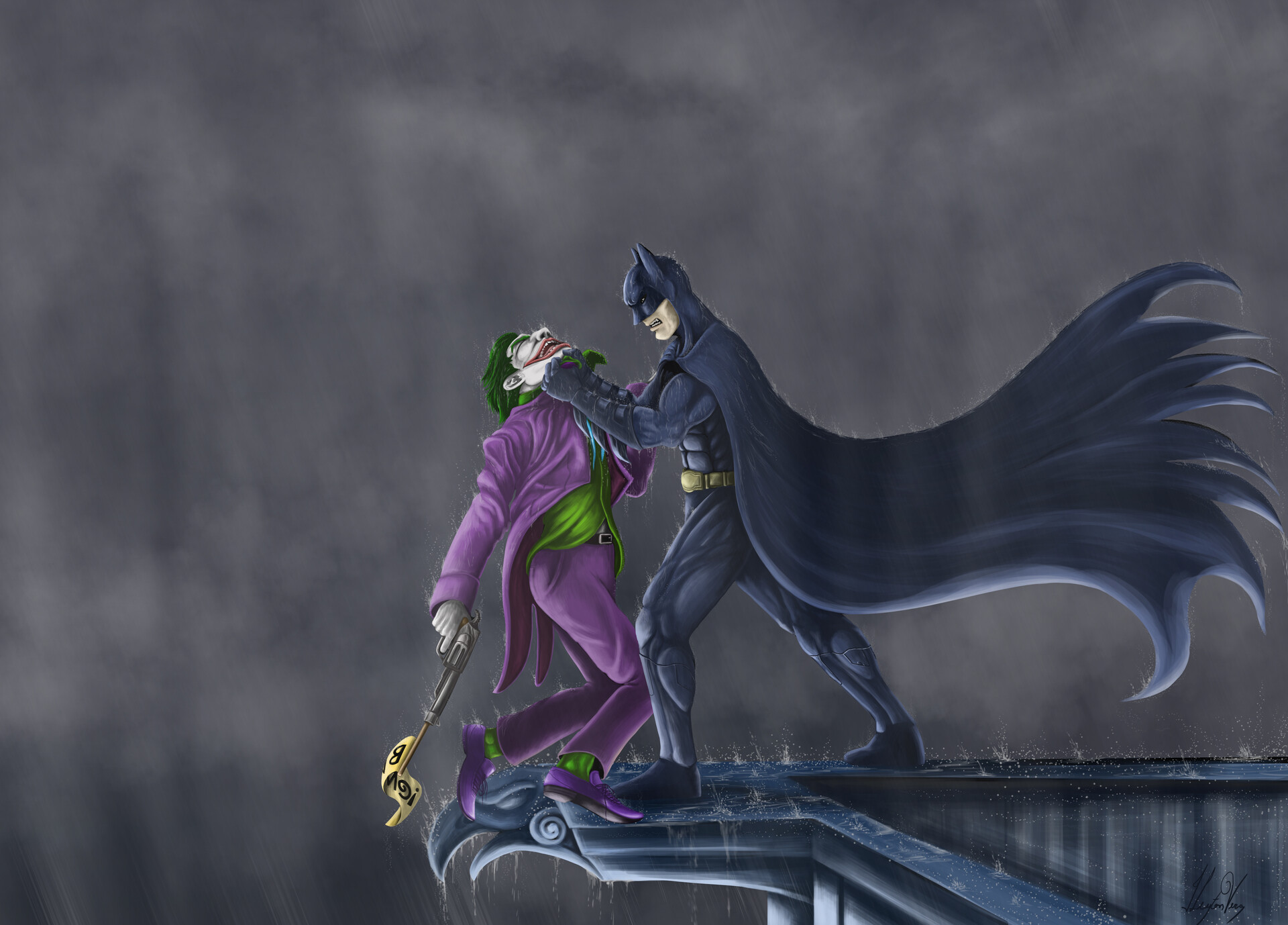 ArtStation - Batman vs joker