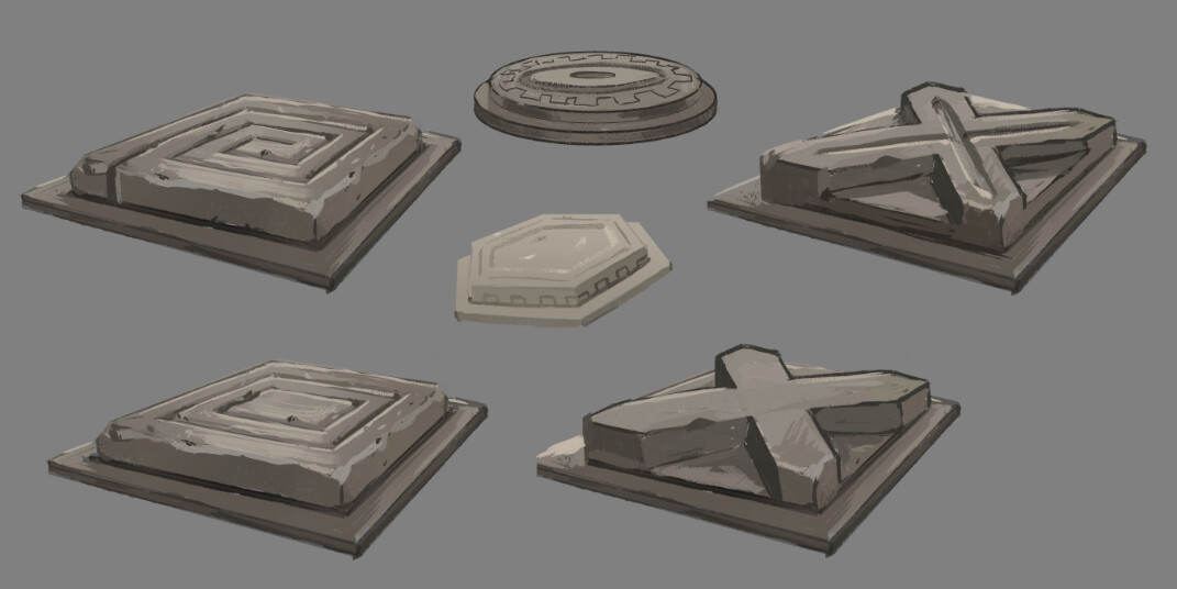 Stone button concepts