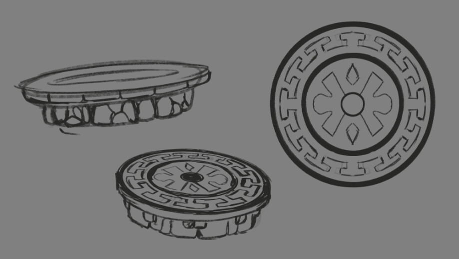 Floating platform roughs