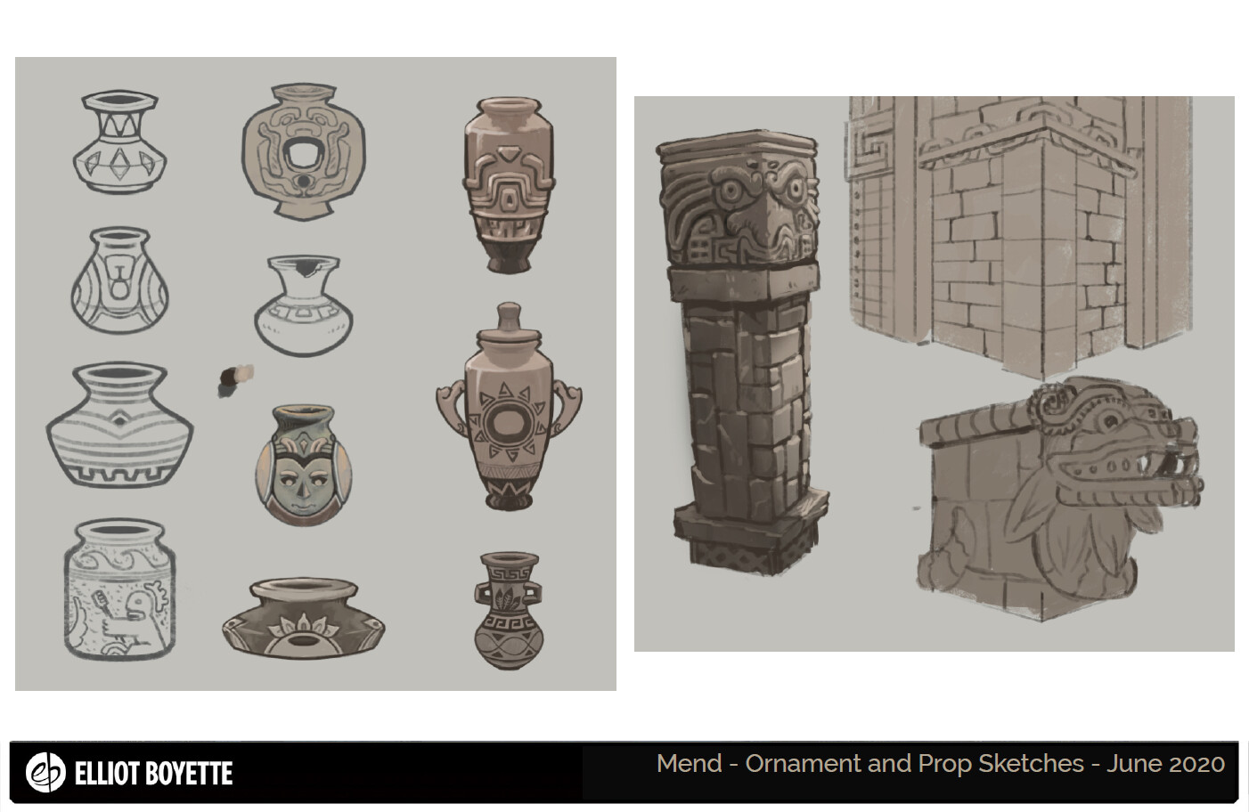 Vases and ornamental architecture