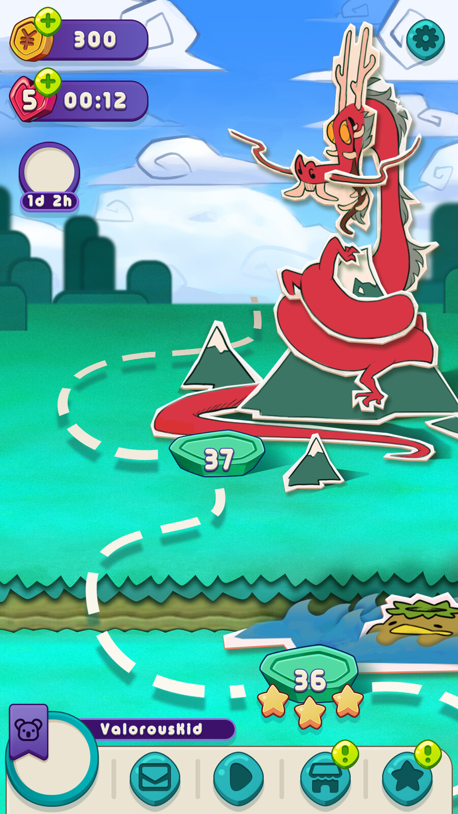 Saga Map, zoomed in