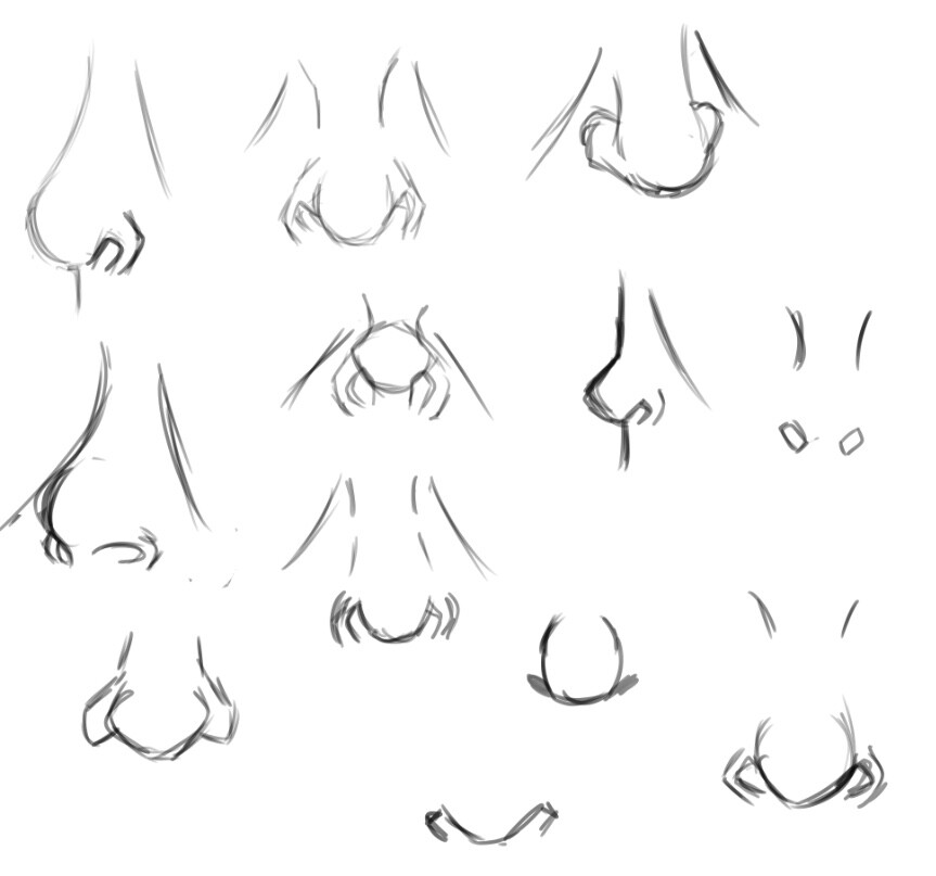 Anime Noses | Nose drawing, Anime nose, Cartoon noses