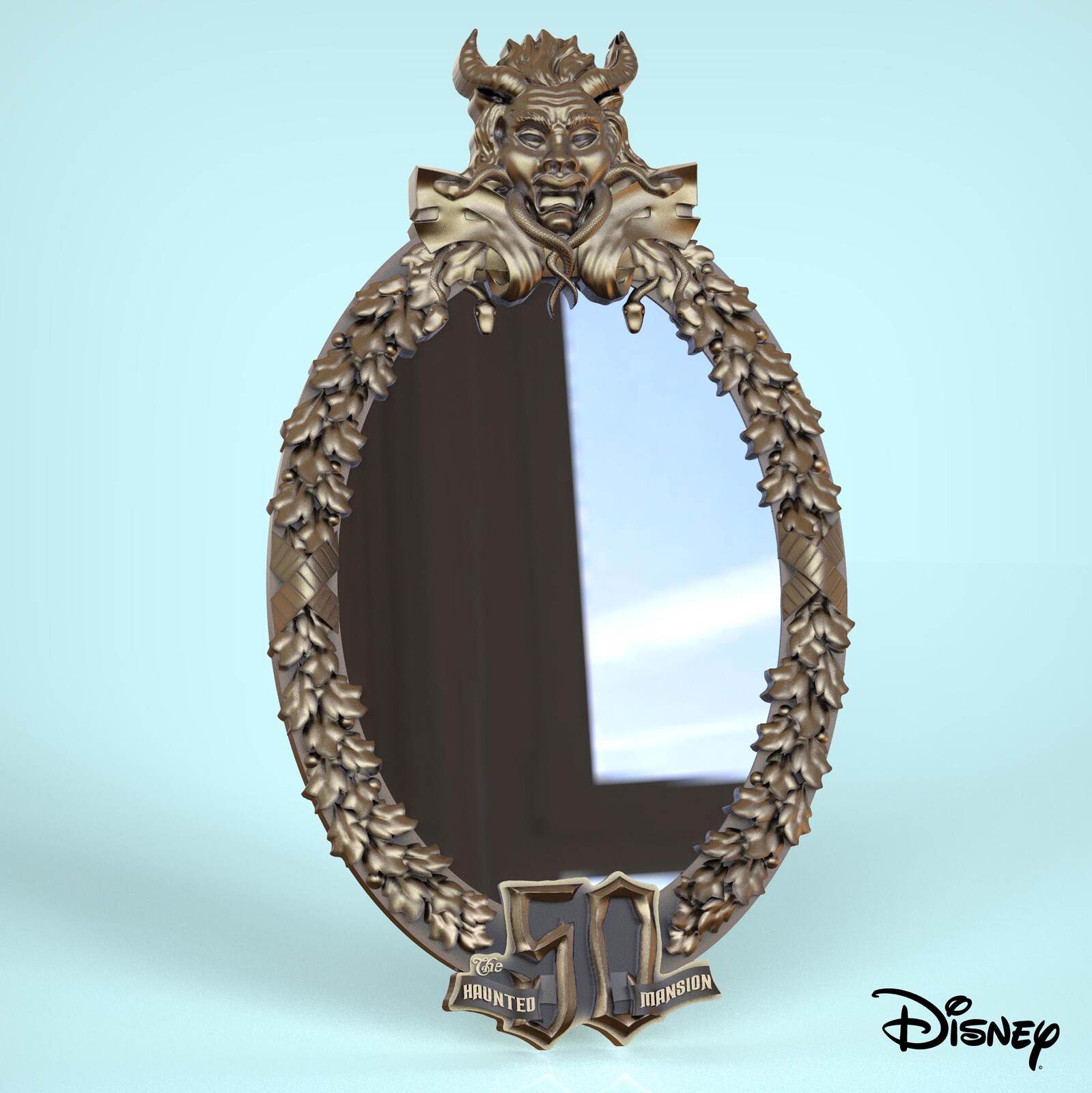 Haunted Mansion's 50th Anniversary Resin frame (2019 release)