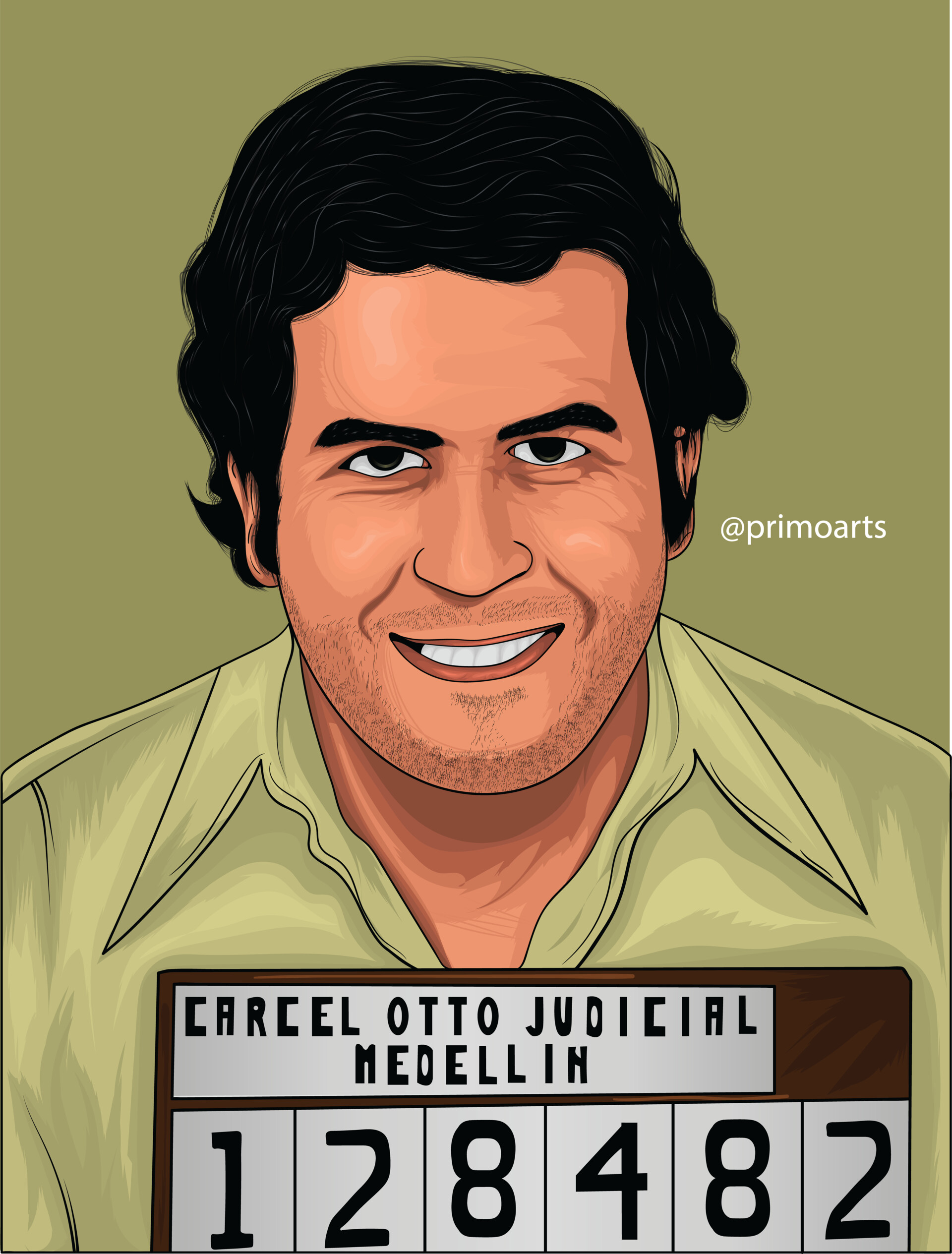 ArtStation - Fan Art (Cartoon) Pablo Escobar