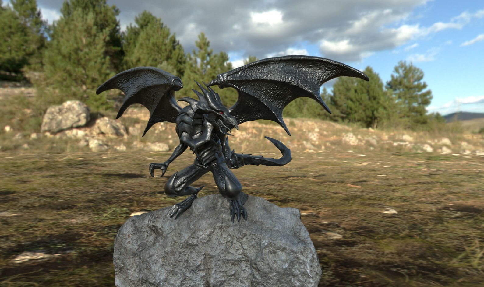 ArtStation - Red-Eyes Black Dragon