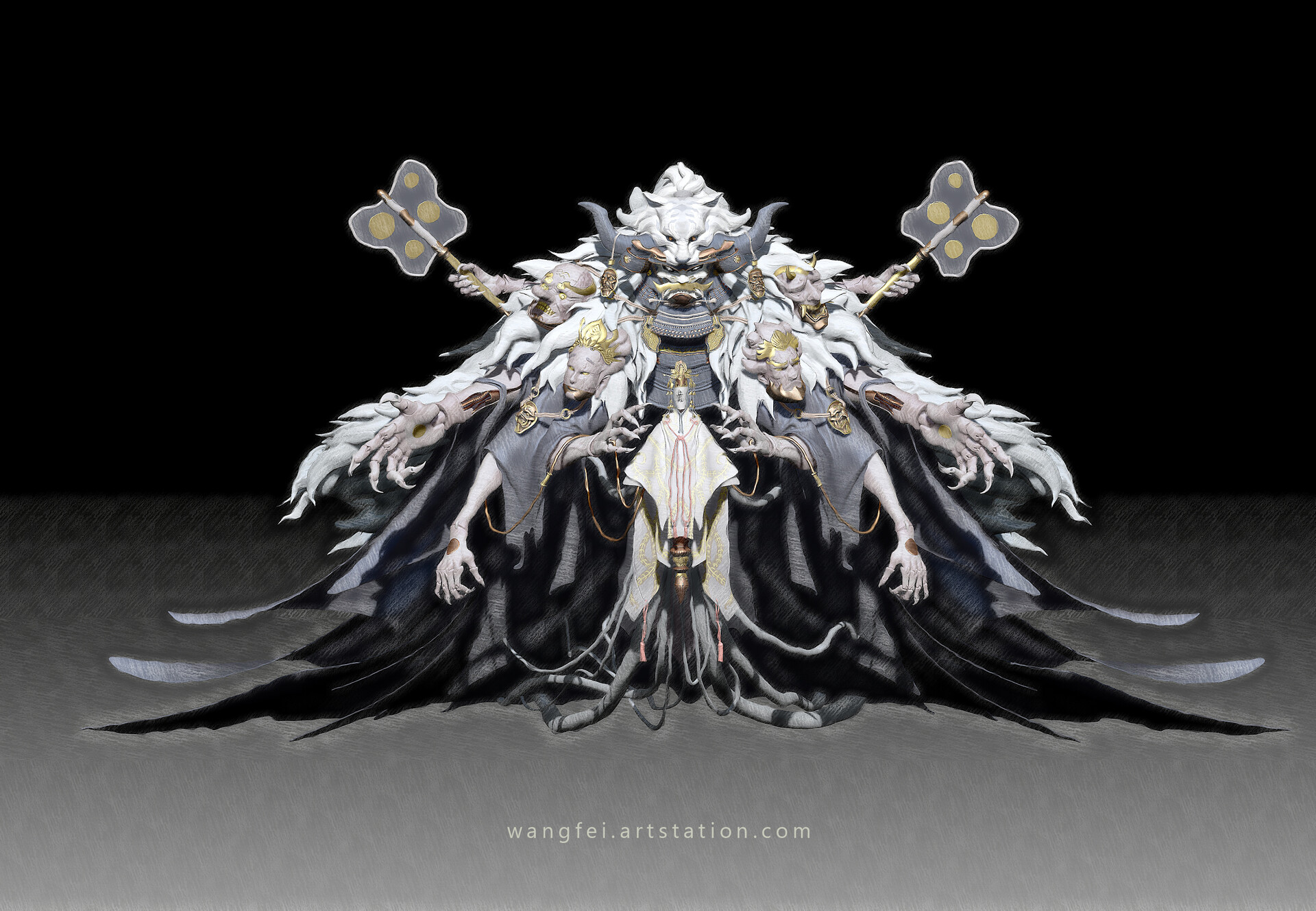 Artstation 混沌武士 四象白虎 飞王 Artstation 混沌武士 四象白虎 飞王