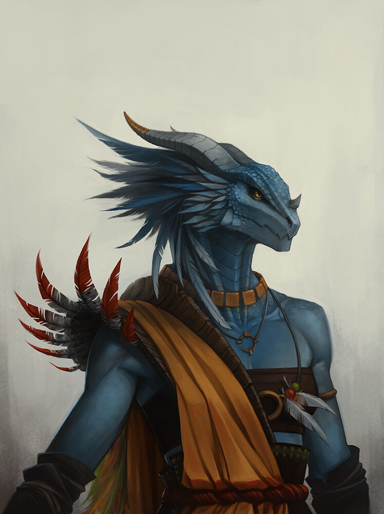 blue dragonborn dandd