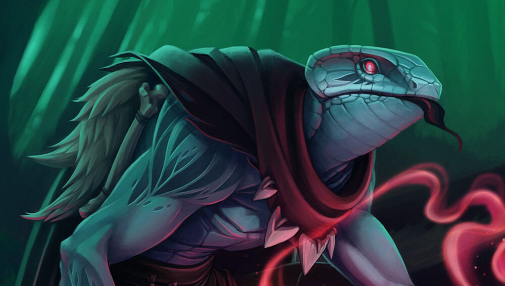 This illustration was great for practicing vibrant colours and light sources. 

The characters face is inspired by the amazing blue tounged skink (a favorite lizard of mine)