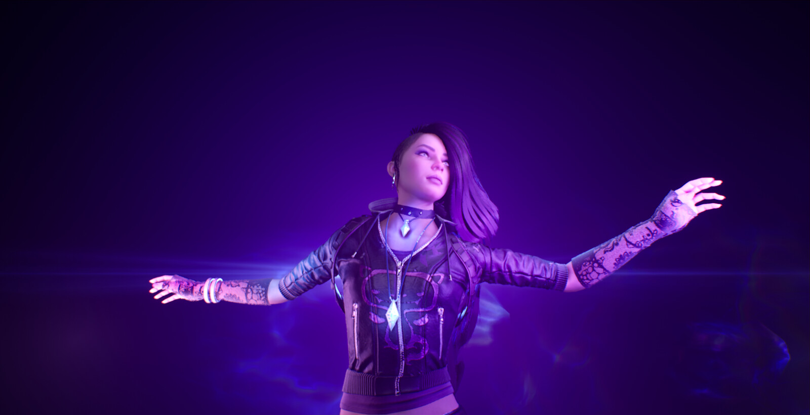 Example of a character from Paragon using the custom light solution, 