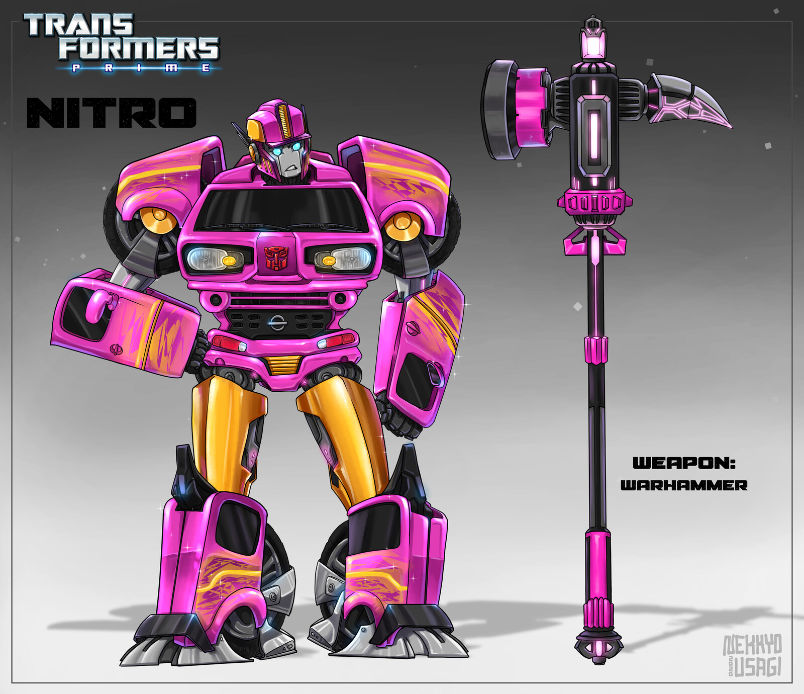 transformers prime character design