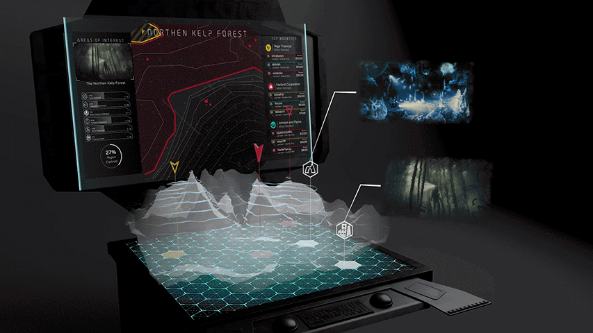 Navigation console, VFX by Peter Jago; 3D model by Ali Mshasha; Concept Art by Andrew Grech