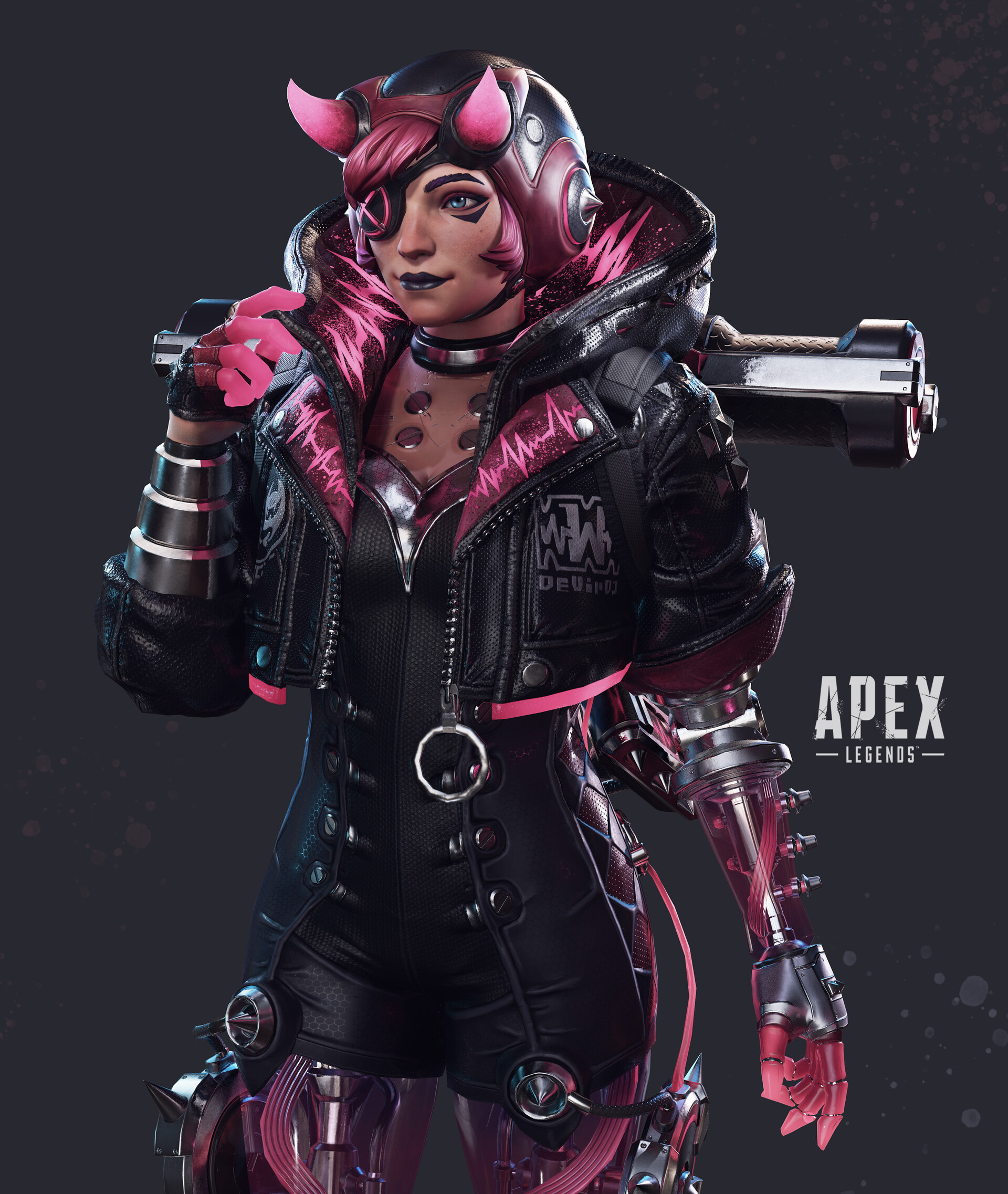 Wattson Cyberpunk Artstation Wattson Cyberpunked Season 4 Legendary Skin Sam Sun wattson cyberpunked season 4 legendary