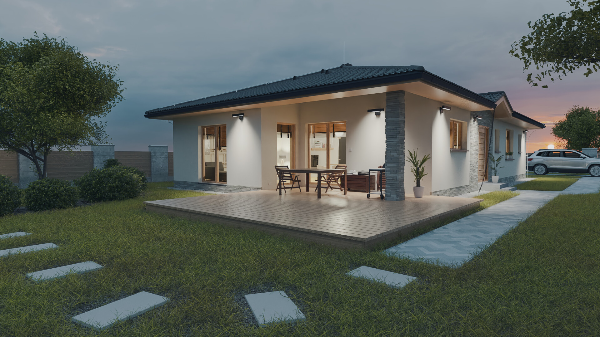 Artstation Family House Bungalow Matus Liptak