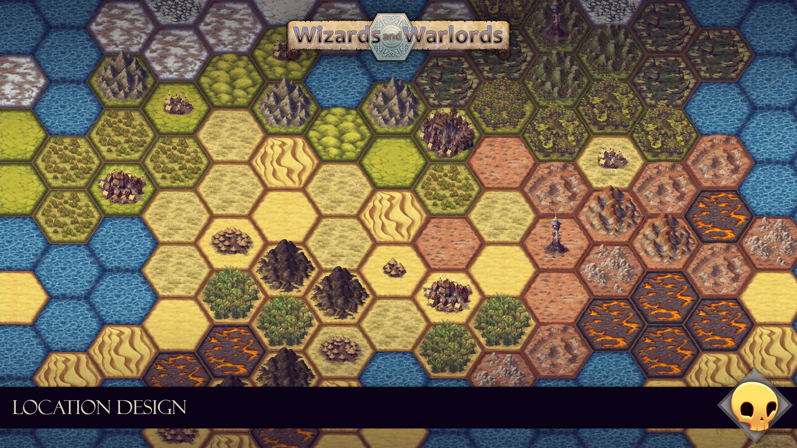 Test assembly of the tileset, using Unity's hexagonal tilemaps