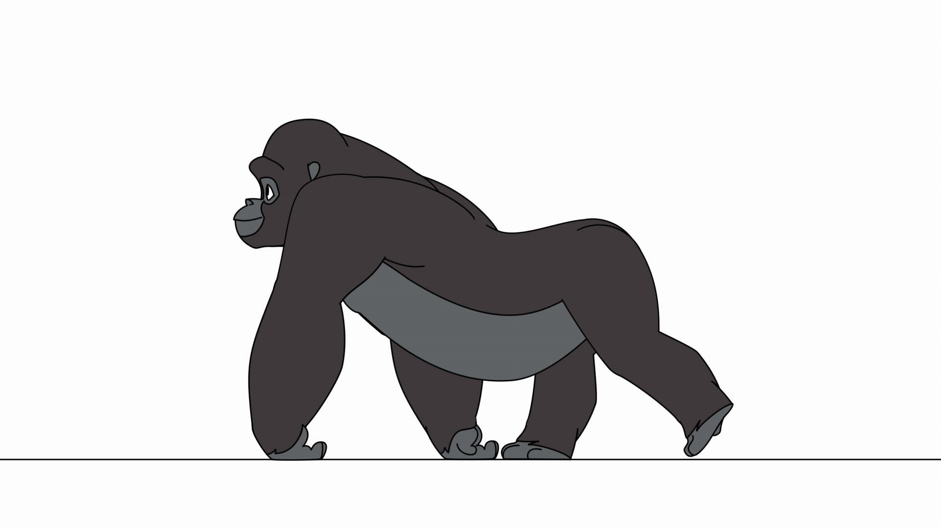 Artstation Gorilla Test Animations Kiell Ruterbories Gorilla, gorilla pin, cartoon, cartoon pin, gift, gift idea, collector, cool, cool. gorilla test animations kiell ruterbories