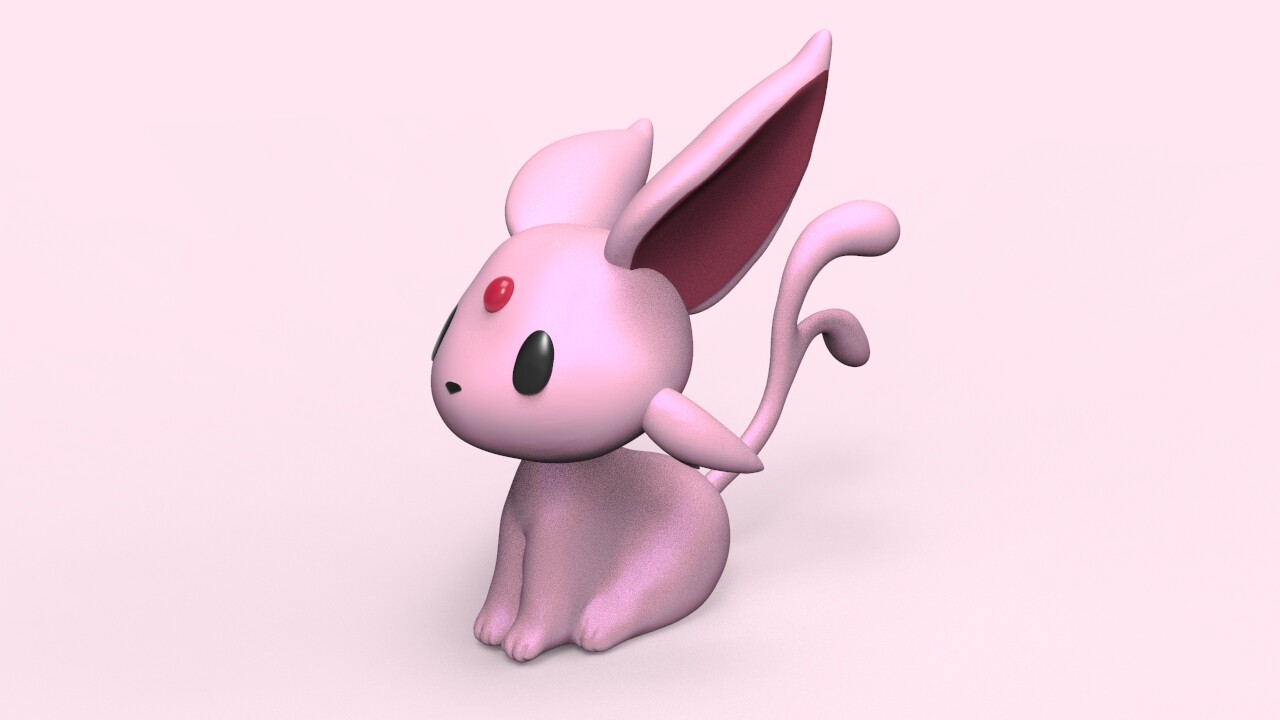ArtStation - Espeon chibi - pokemon