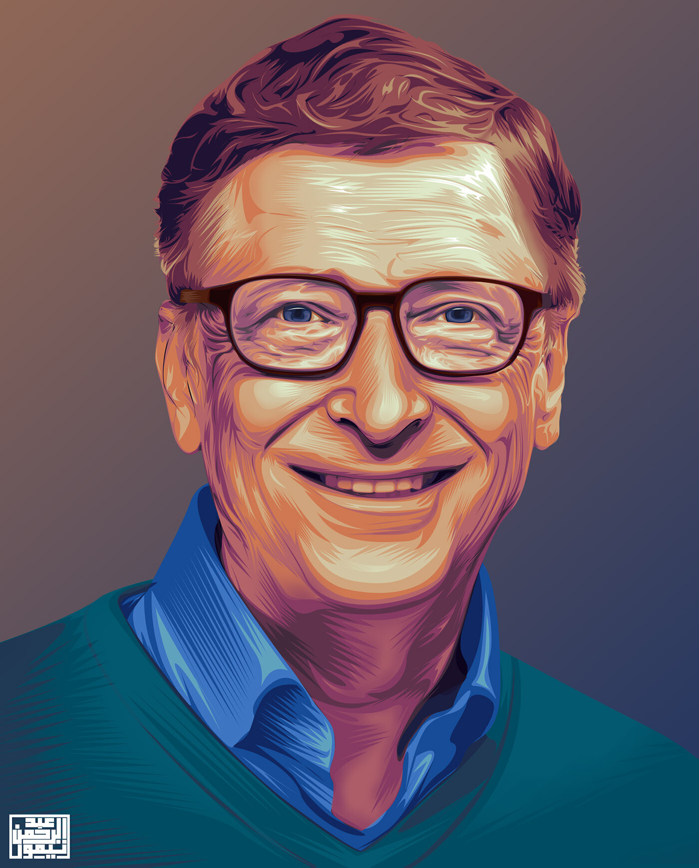 A Quick Free Art Lesson on How to Draw a Quick Caricature Bill Gates   YouTube