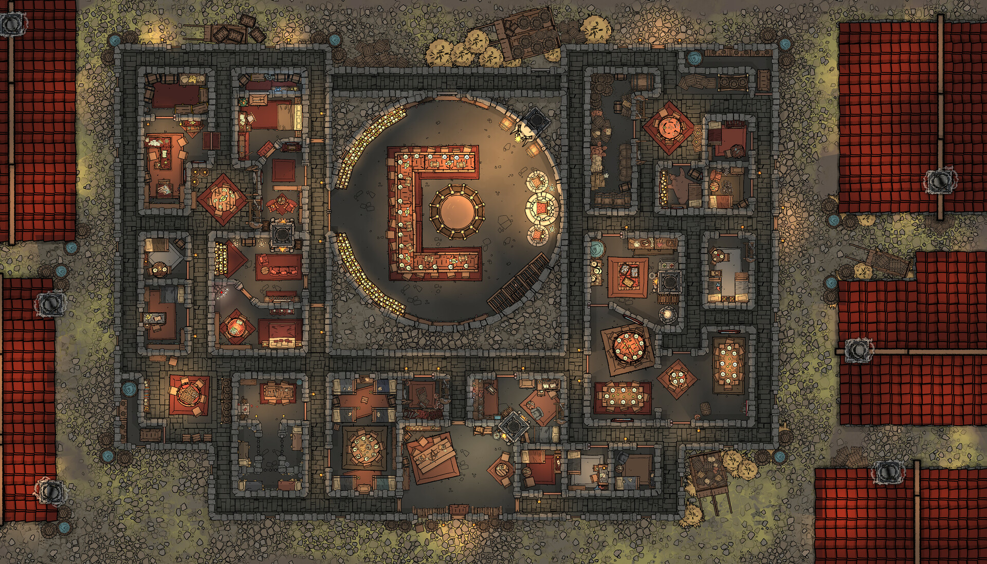 D D Thieves Guild Map Artstation - Battle Map | Thieves' Guild Stronghold