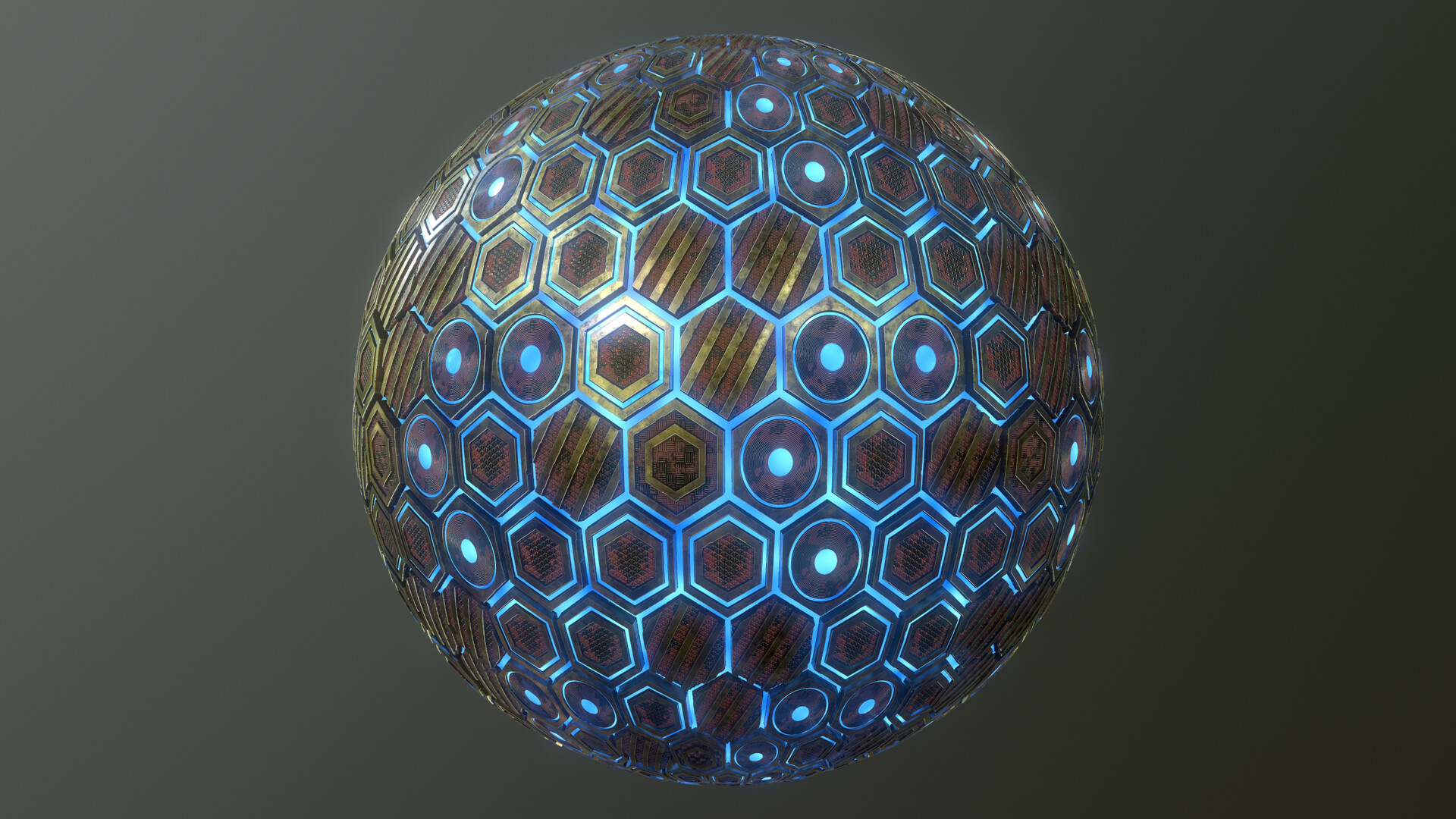ArtStation Scifi Hexagon pattern