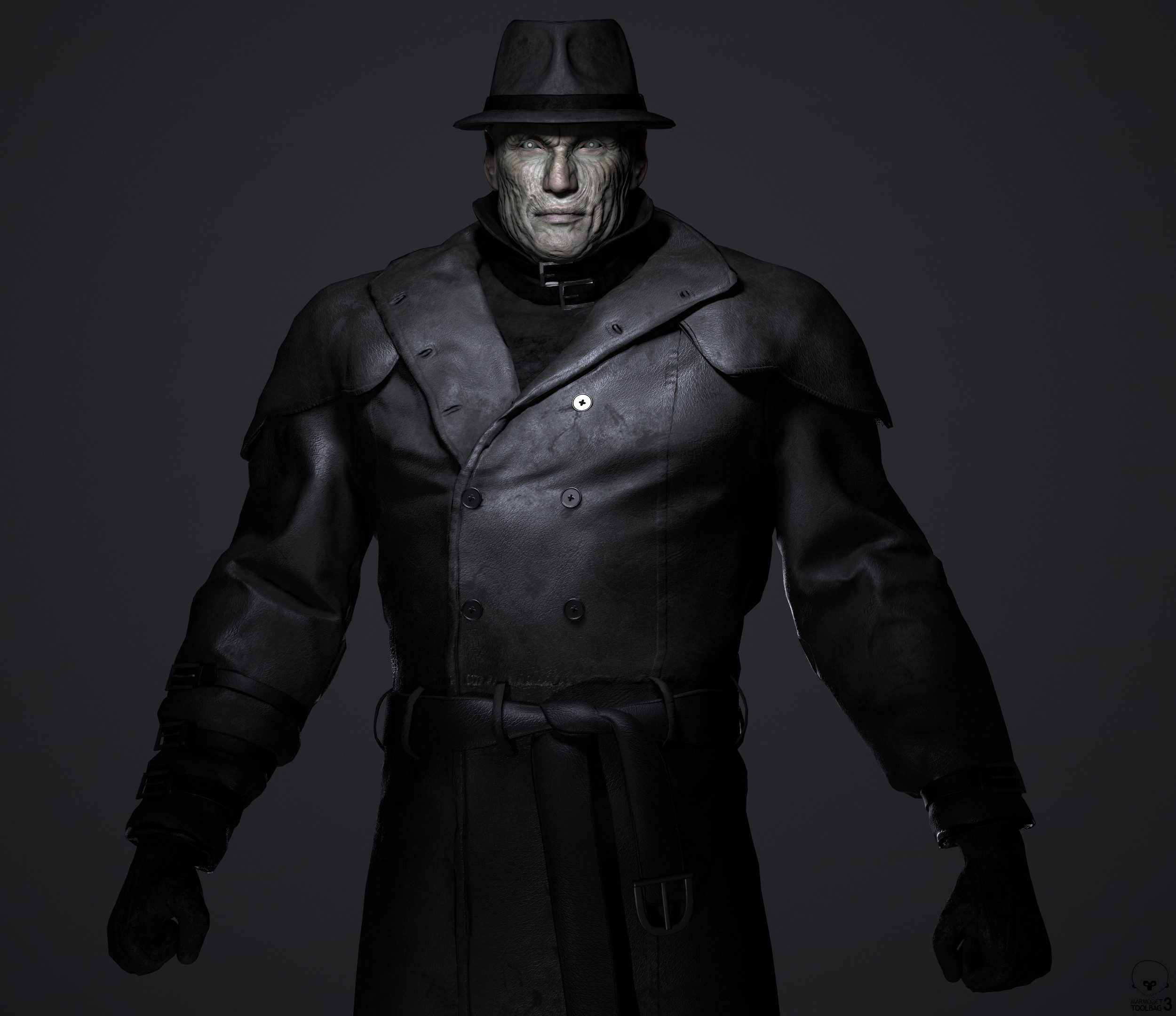 Mr X Resident Evil 2 by Niloartist, Game Art, Sculpture