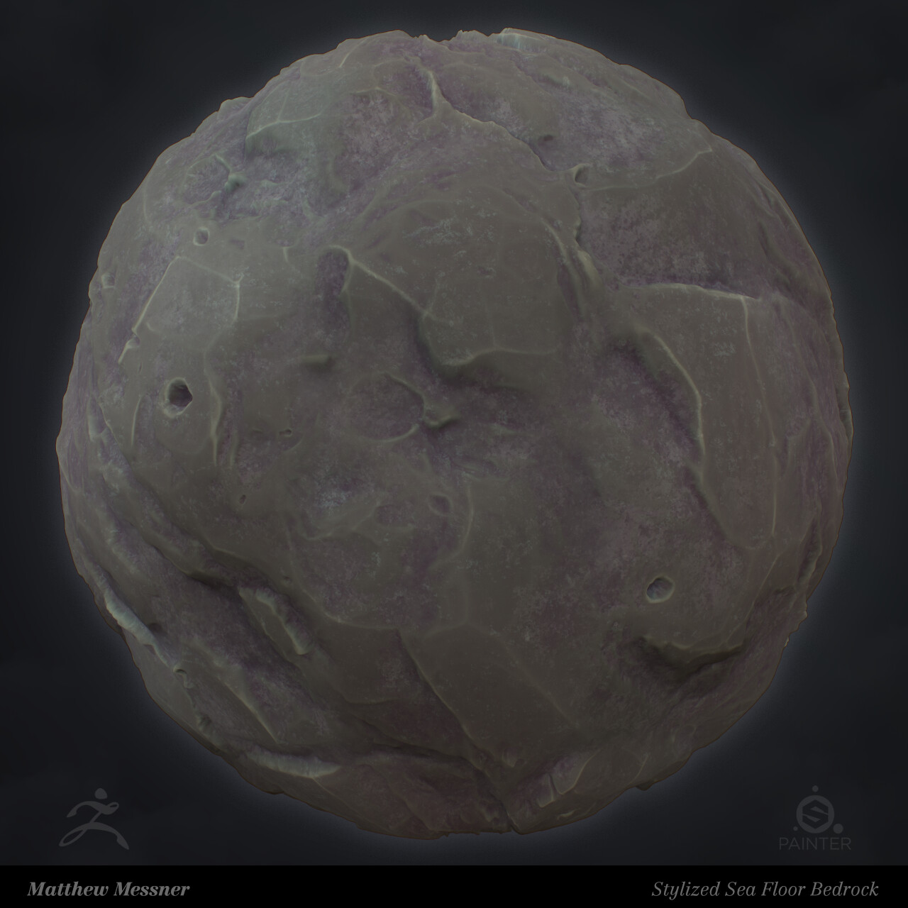 Matthew Messner Stylized Sea Floor Bedrock Material