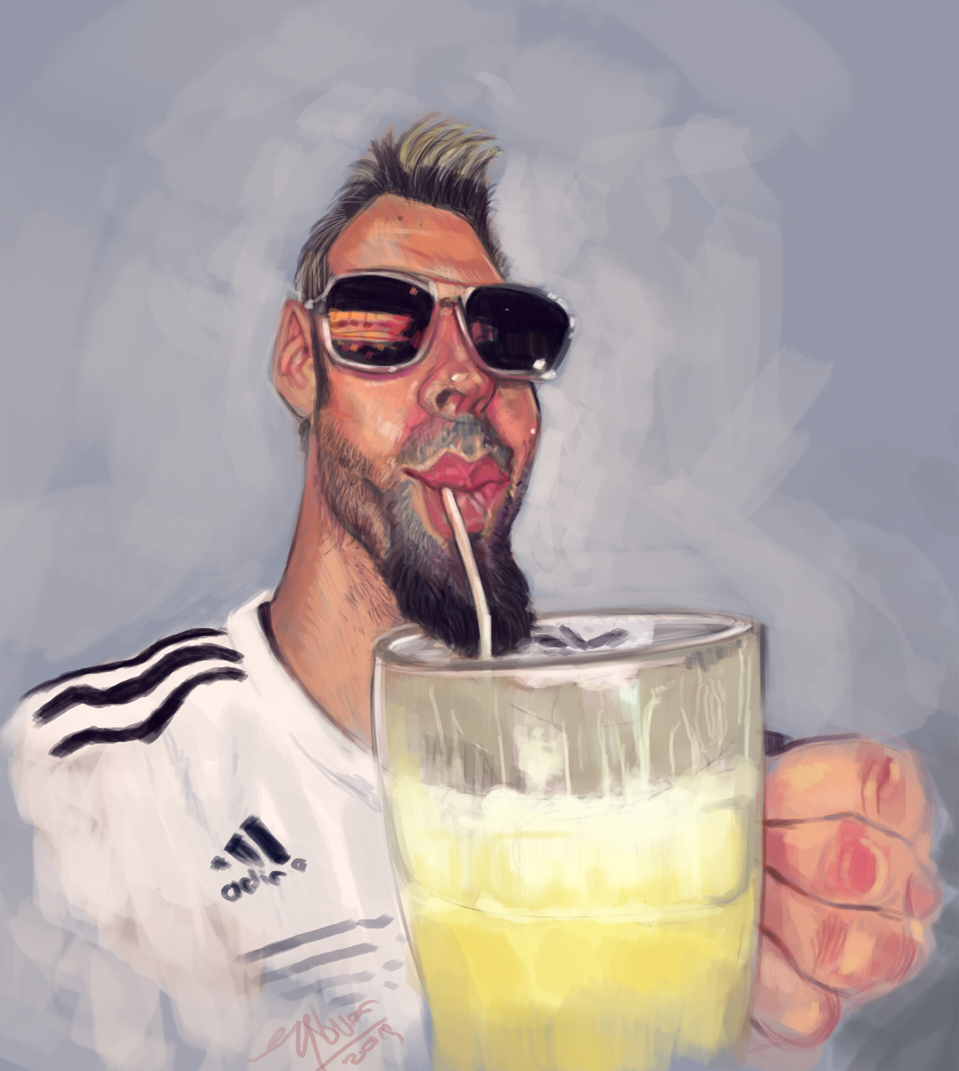 Artstation Caricature Of Harald Baldr Harshaka Kumara Gibraltar streets and lunch with a palm tree gib. caricature of harald baldr harshaka kumara