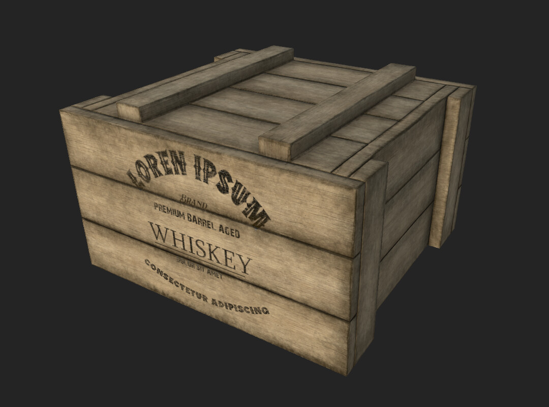 ArtStation - Whiskey Crate