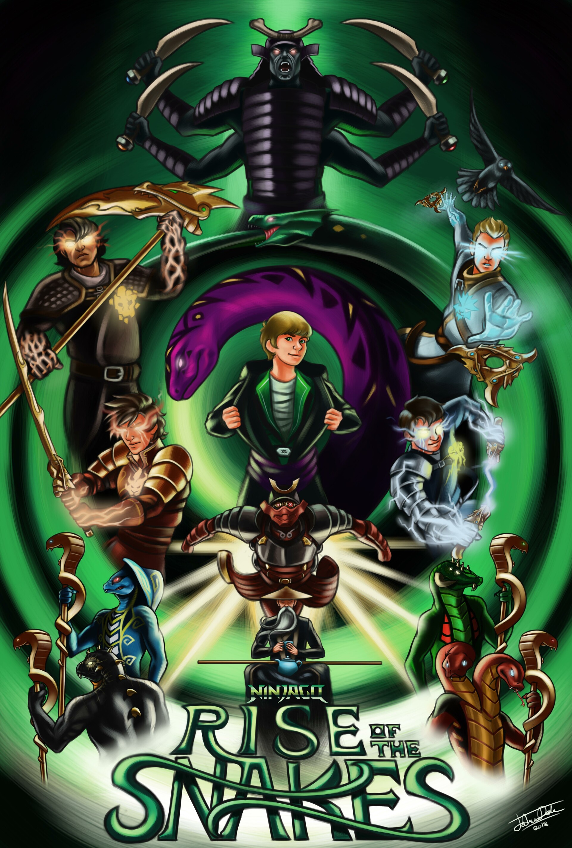 pic Ninjago March Of The Oni Posters ninjago season posters joshua deck