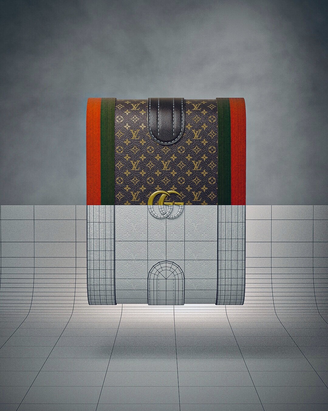 ArtStation - Gucci vs Louis Vuitton