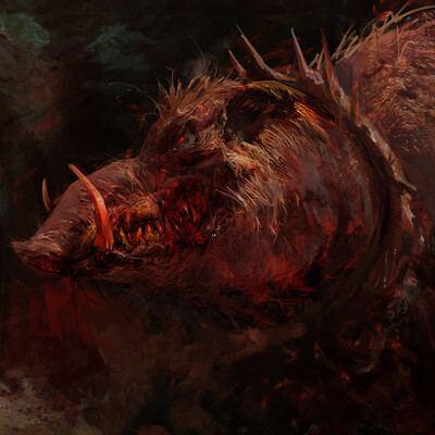 Antonio j manzanedo demon possessed wild boar manzanedo